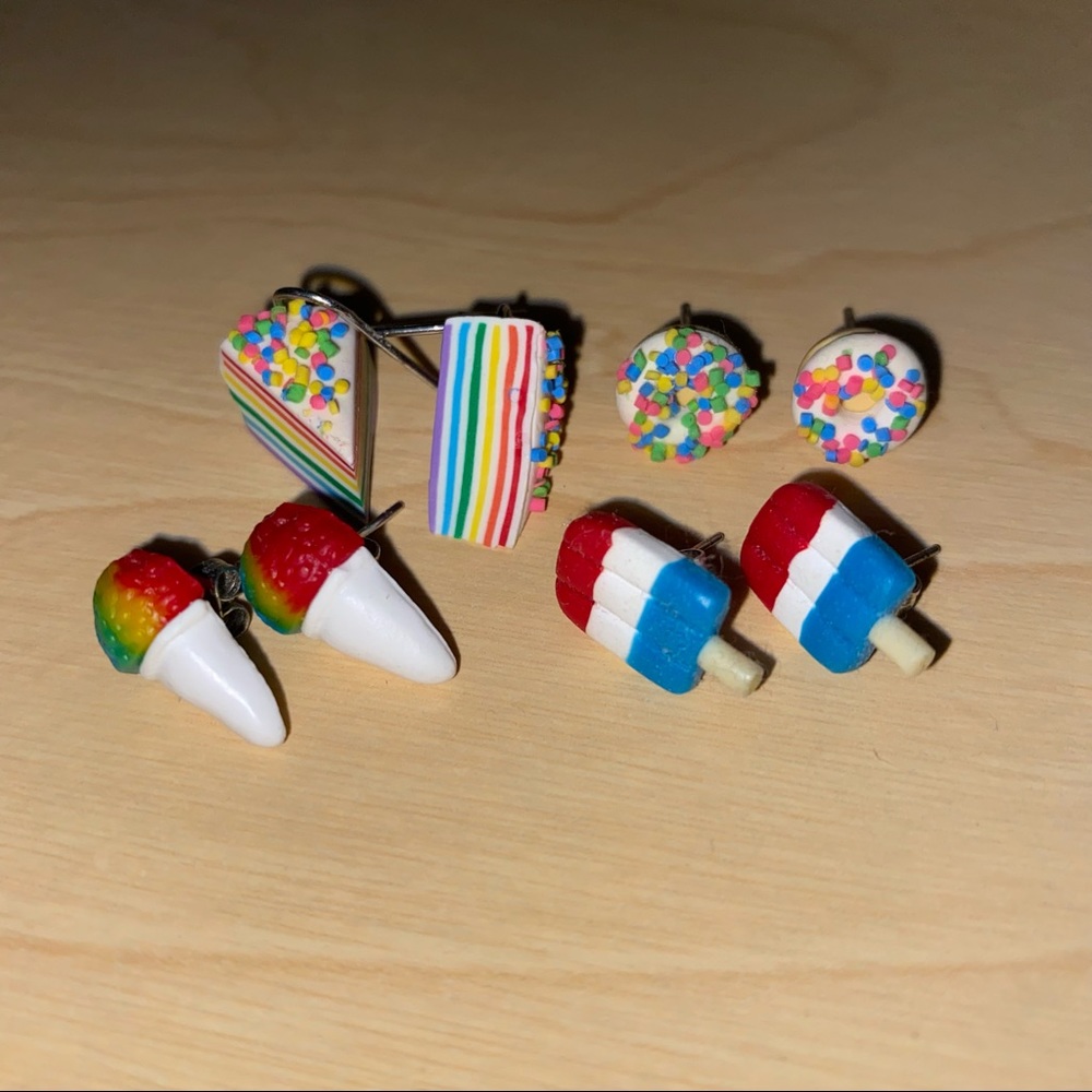food earrings